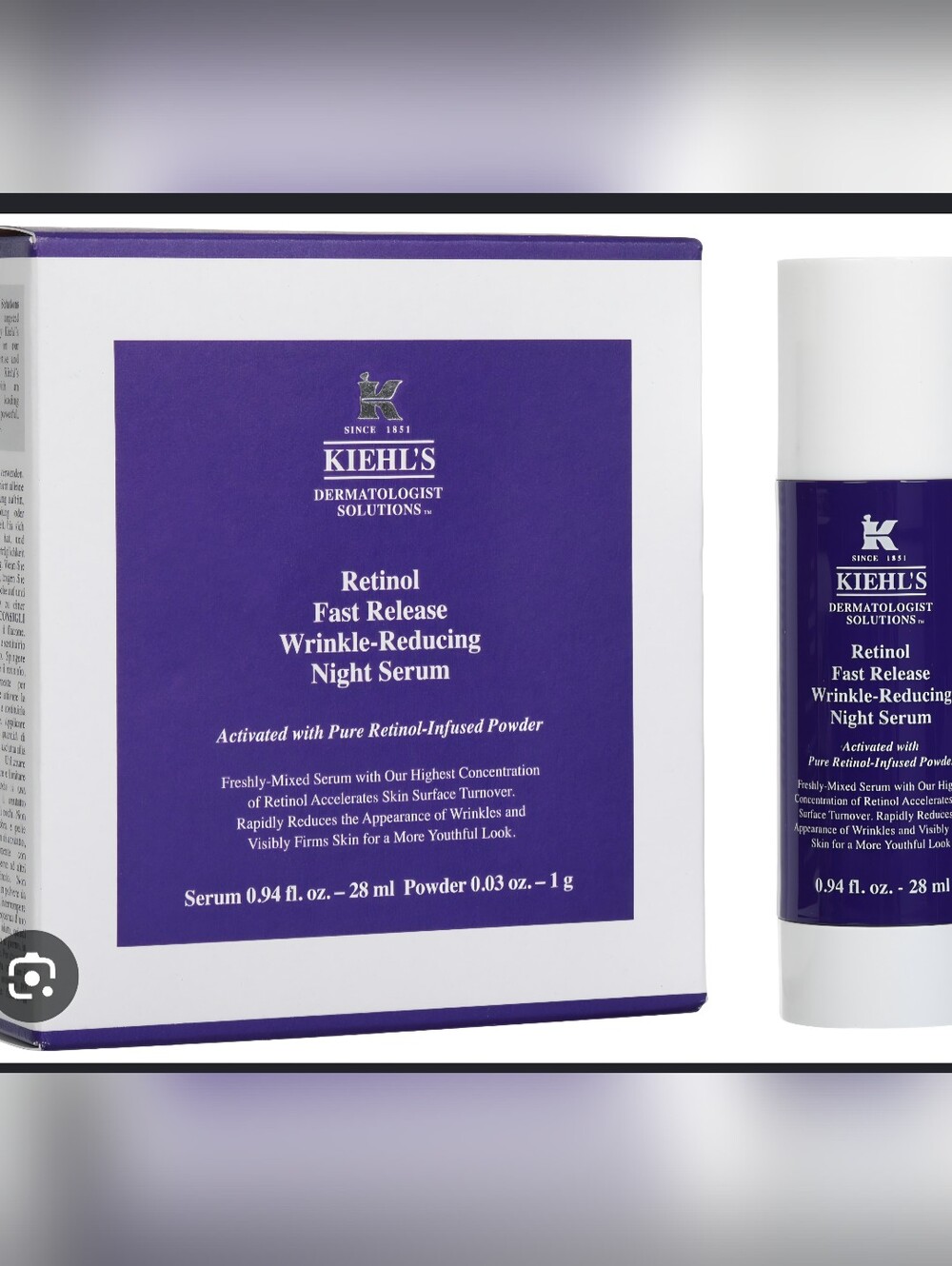 Kiehl's Retinol Fast Release Wrinkle-Reducing Night Serum